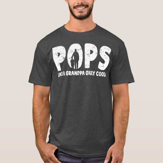 メンズポップおじいちゃんだけのようなクールヴィンテージ Tシャツ (正面)