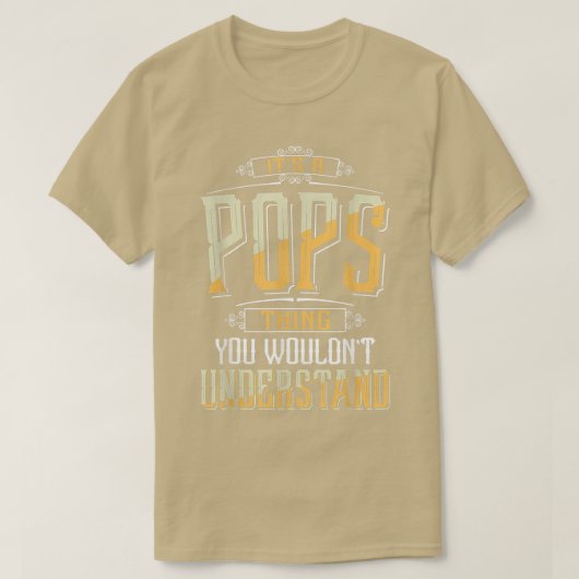 メンズポップのおもしろいを理解できないこと Tシャツ (デザイン正面)