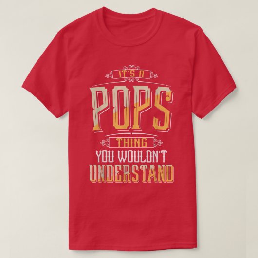 メンズポップのおもしろいを理解できないこと Tシャツ (デザイン正面)
