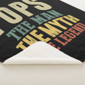 メンズポップ男の神話の伝説の父のギフト シェルパブランケット (3/4)