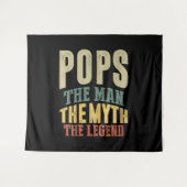 メンズポップ男の神話の伝説の父のギフト タペストリー (正面(横))