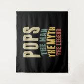 メンズポップ男の神話の伝説の父のギフト タペストリー (正面)