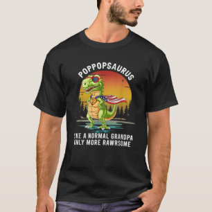 メンズポップ・アートのポプサウルス通常のおじいちゃんだけもっと Tシャツ