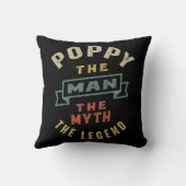 メンズポピー男の神話の伝説の父の贈り物 クッション (裏面)
