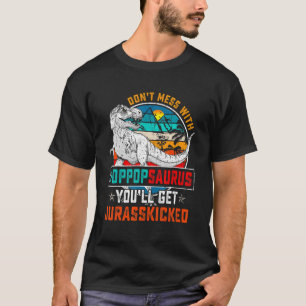 メンズポプポップ・アートのサウルス恐竜レックスヴィンテージ父の Tシャツ