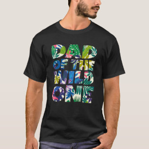メンズマッおもしろいチングファミリージャングルパパの野生 Tシャツ