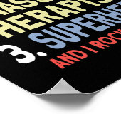 メンズマッサージセラピーパパ及びマッサージセラピスト ポスター (角)