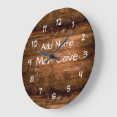 メンズマンケーブデザイン ラージ壁時計 (傾斜)