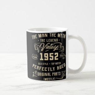 メンズマン神話レジェンド1952 70誕生日T型70 コーヒーマグカップ