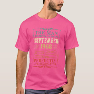 メンズマン神話レジェンド1968年9月54誕生日 Tシャツ