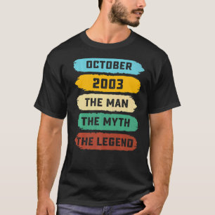 メンズマン神話レジェンド2003年10月19誕生日1 Tシャツ