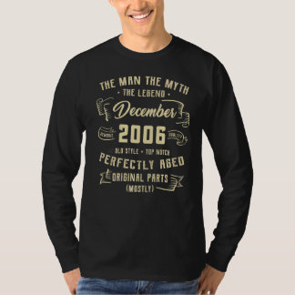 メンズマン神話レジェンド2006年12月16誕生日 Tシャツ