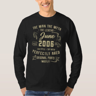 メンズマン神話レジェンド2006年6月16誕生日16 Ye Tシャツ