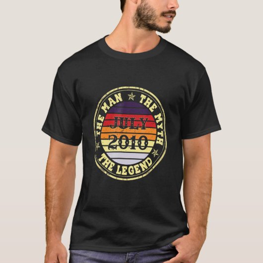 メンズマン神話レジェンド2010年7月12誕生日12 Ye Tシャツ (正面)