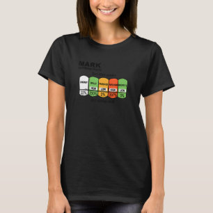 メンズマーク栄養ファクトマーク Tシャツ