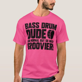 メンズマーチングバンドドラマーおもしろいバスドラムダード Tシャツ