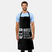 メンズムーおもしろいセ エプロン (着用した状態)