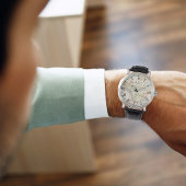 メンズメッカ地図モノグラム腕時計 – Eid Gift 腕時計