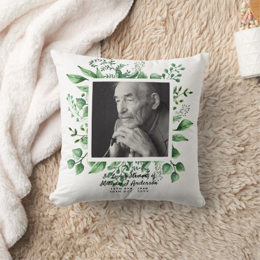 メンズメモリアル遺贈死別写真愛の記憶 クッション (ブランケット)