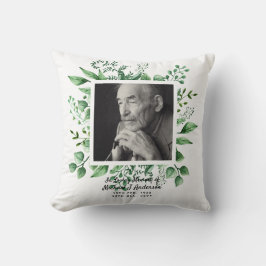 メンズメモリアル遺贈死別写真愛の記憶 クッション