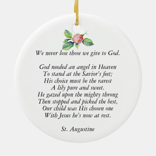 メンズメモリアル遺贈死別写真愛の記憶 セラミックオーナメント (裏面)