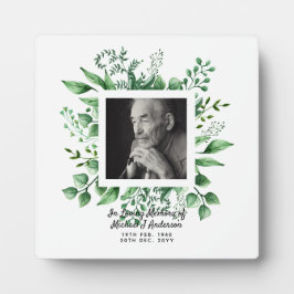 メンズメモリアル遺贈死別写真愛の記憶 フォトプラーク