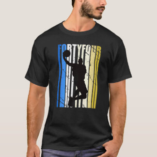 メンズメンズバスケットボール44誕生日スポーツファン向け Tシャツ