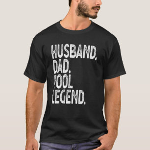 メンズメンズプールプレーヤービリヤード夫パパプール Tシャツ