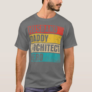 メンズメンズ夫ダディアーキテクトヒーロ父のダ Tシャツ