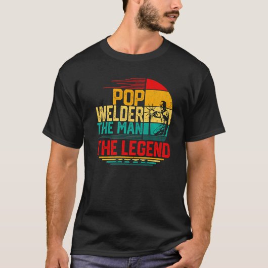 メンズメンポップ・アートのズは伝説の男を歓迎する Tシャツ (正面)