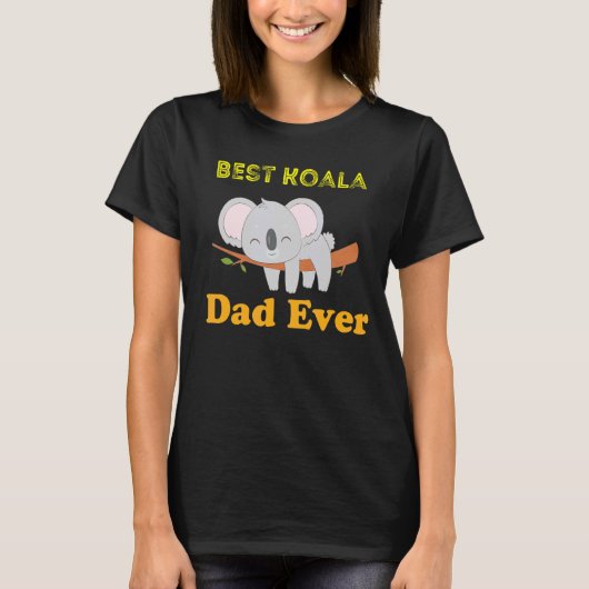 メンズメ最高のンスコアラエバーダディーコアラベアー動物 Tシャツ (正面)