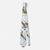 メンズモダンファンタジーシルクプリント ネクタイ (正面)