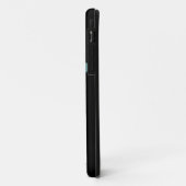 メンズモノグラムのブラック Case-Mate iPhoneケース (裏面/左)