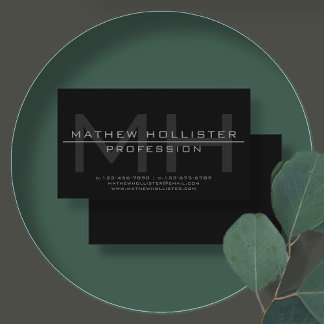 メンズモノグラムの、グレー、ブラック 名刺