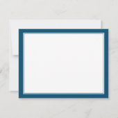 メンズモノグラム海軍ブルー文伝統的具 ノートカード (裏面)