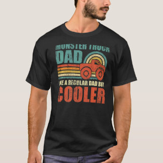 メンズモンスタートラックパパ通常のパパのようにクール Tシャツ