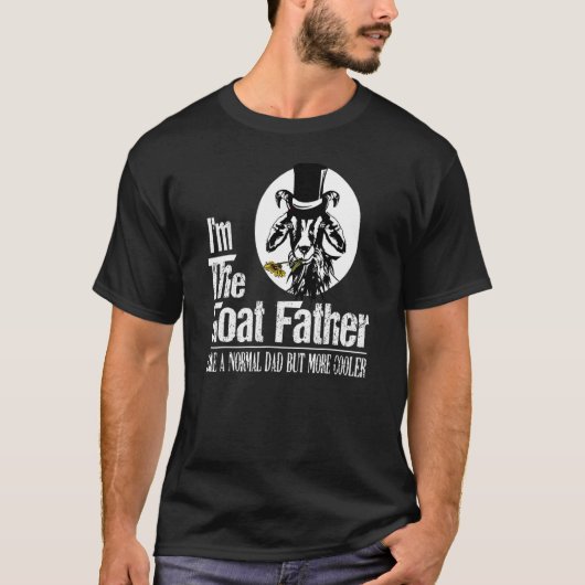 メンズヤギ農家ヤギ父パパ農場動物1 Tシャツ (正面)