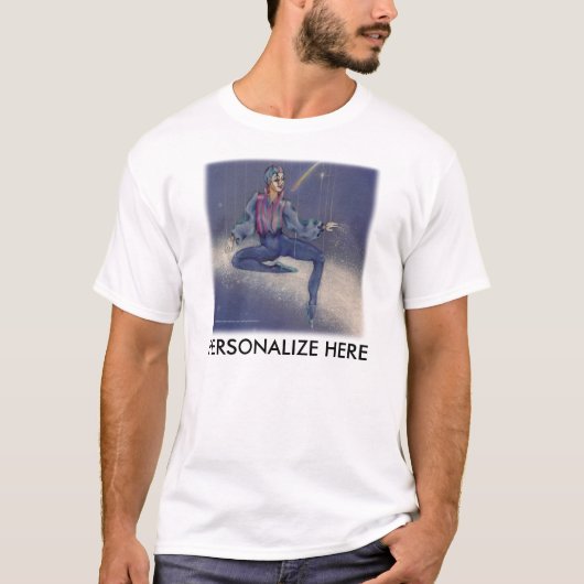 メンズライトティー – Cosmic Mime Tシャツ (正面)