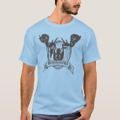 メンズライトブルー長袖 Tシャツ (正面)