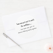 メンズラウンドステッカー ラウンドシール (封筒)