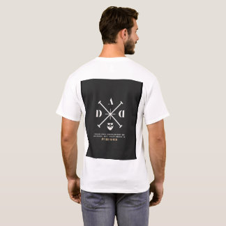 メンズラウンドネックハーフスリーブTシャツ – 「パパジョーク。 Tシャツ