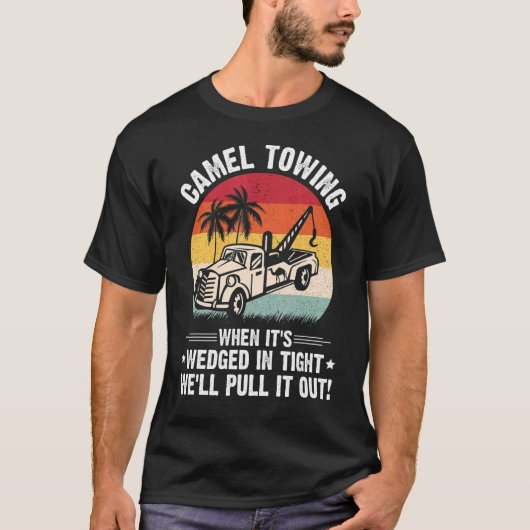 メンズラクダが窮地に陥った時に曳航する Tシャツ (正面)