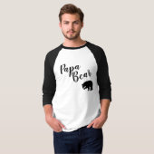 メンズラグランドTシャツパパベアー Tシャツ (正面フル)