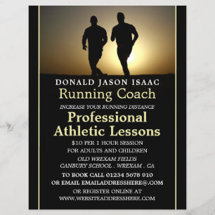 メンズランニング・アスレチック・レッス広告ン・フライヤー チラシ