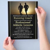 メンズランニング・アスレチック・レッス広告ン・フライヤー チラシ (手)