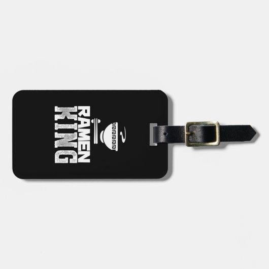 メンズラーメンキングヌード日本のルボウル ラゲッジタグ (正面横)