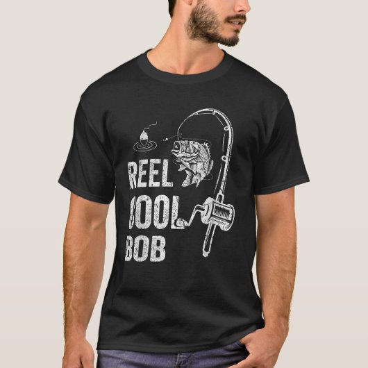 メンズリおもしろいールクールボブ魚釣り父の日 Tシャツ (正面)