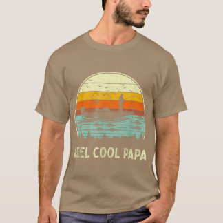 メンズリカッコいいールパパ魚釣りズおもしろいファーザーズデイFi Tシャツ