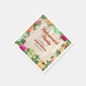 メンズリタイアサマーバックヤードカクテルパーティー スタンダードカクテルナプキン (角)