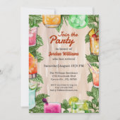 メンズリタイアサマーバックヤードカクテルパーティー 招待状 (正面)